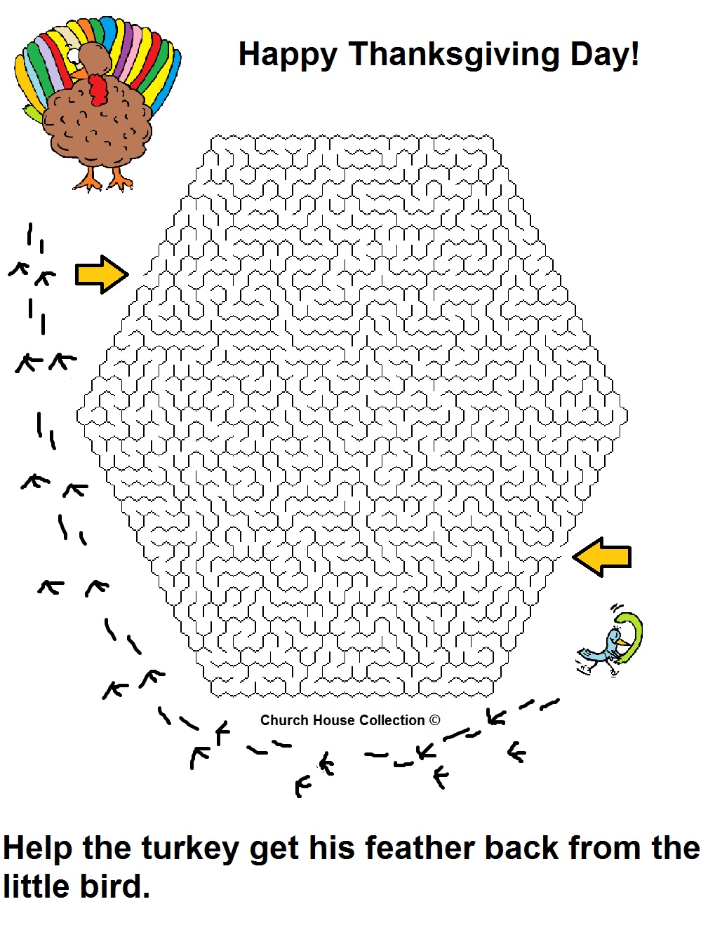 Turkey Mazes For School Teachers